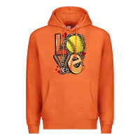 Carrot love softball Premium Hoodie - FaDigitalArtStudio