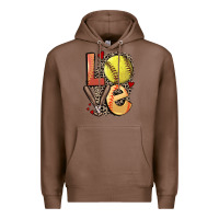 Chestnut love softball Premium Hoodie - FaDigitalArtStudio