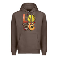 Coffee love softball Premium Hoodie - FaDigitalArtStudio