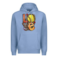 Love Softball Premium Hoodie | Teevron