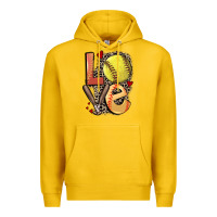 Lemon love softball Premium Hoodie - FaDigitalArtStudio