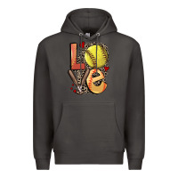Smoke love softball Premium Hoodie - FaDigitalArtStudio