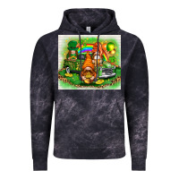 Cloud Black st patricks day gnomies with truck Vintage Hoodie - NancyCooperArtShop