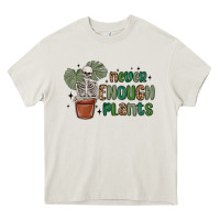 Cream never enough plants Heavy Core Tee - MaliasSmallBusiness