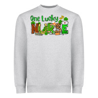 Heather Grey St. Patrick's One lucky Nurse Heavyweight Sweatshirt - OliviaCreatesArt