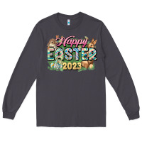 Smoke Happy Easter 2023 Long Sleeve Tee - HowdyJamesFarm