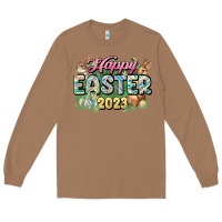 Toasted Coconut Happy Easter 2023 Long Sleeve Tee - HowdyJamesFarm