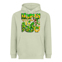 Matcha Happy St Patricks Rex Day Heavyweight Hoodie - CowhideDigitalArt