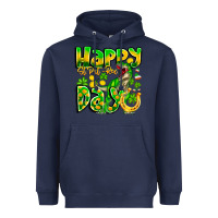 Navy Happy St Patricks Rex Day Heavyweight Hoodie - CowhideDigitalArt
