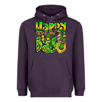 Plum Happy St Patricks Rex Day Heavyweight Hoodie - CowhideDigitalArt