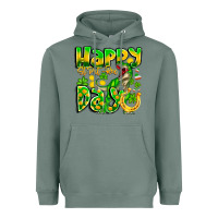 Sage Happy St Patricks Rex Day Heavyweight Hoodie - CowhideDigitalArt