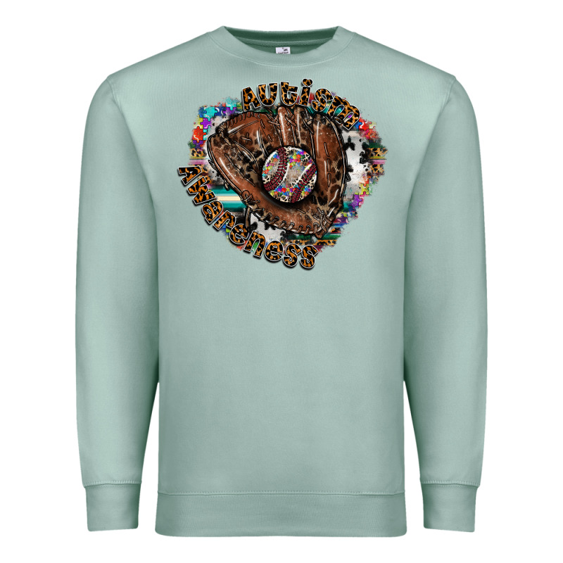 Autism Awareness Baseball Premium Sweatshirt by CowhideDigitalArt | Teevron