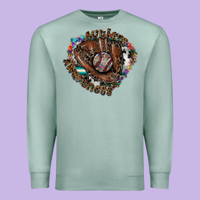 Autism Awareness Baseball Premium Sweatshirt Designed By Cowhidedigitalart
