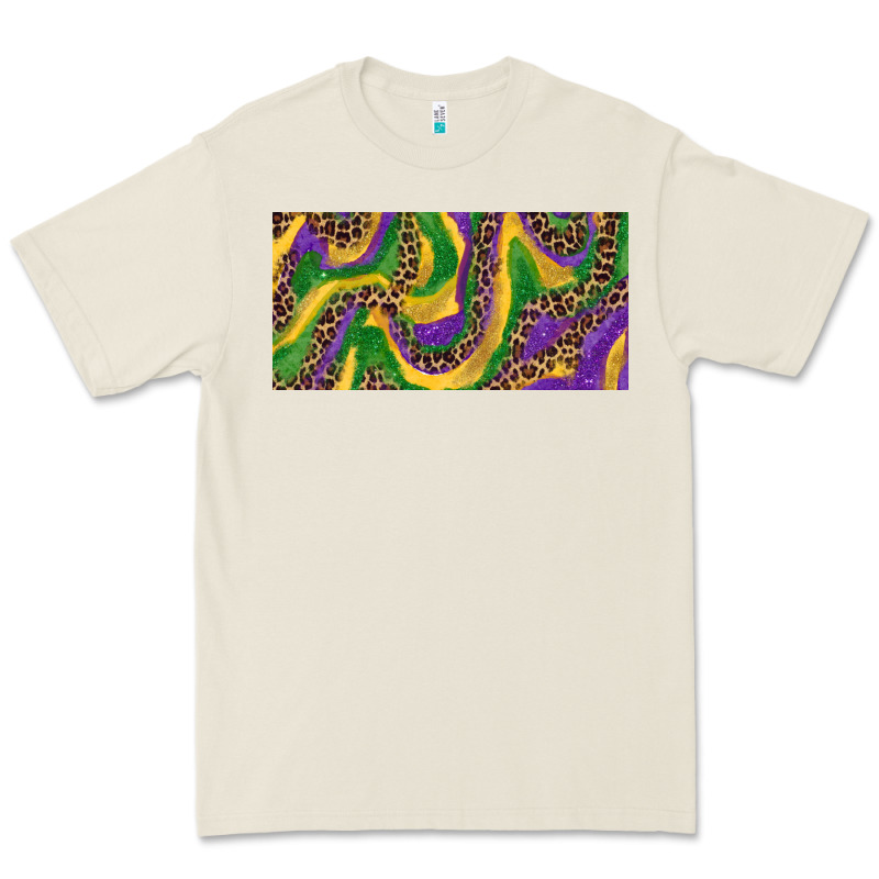 Mardi Gras Colors With Leopard Premium Tee by RanaPortraitStore | Teevron