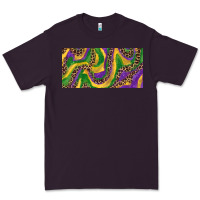 Plum Mardi gras colors with leopard Premium Tee - RanaPortraitStore