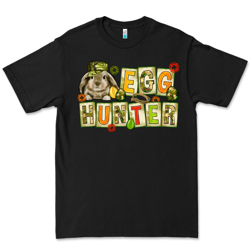 Egg Hunter With Camouflage Plate Letters Premium Tee by NancyCooperArtShop | Teevron