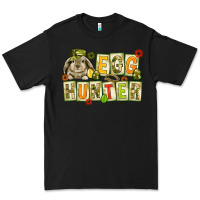 Black Egg hunter with camouflage plate letters Premium Tee - NancyCooperArtShop