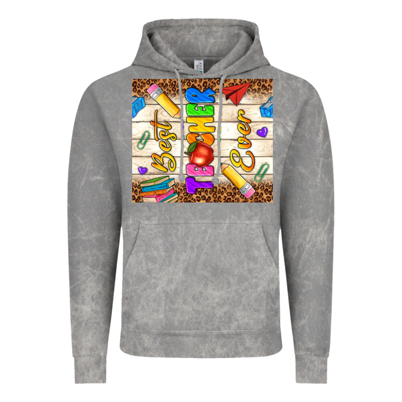 Best Teacher Ever Vintage Hoodie by NancyCooperArtShop | Teevron