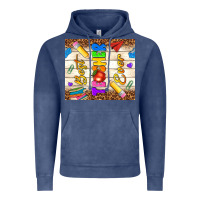 Vintage Denim best teacher ever Vintage Hoodie - NancyCooperArtShop