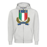 Dove Grey italian,rugby,federation Zipper Hoodie - tuanDangUi