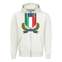 Oatmeal Heather italian,rugby,federation Zipper Hoodie - tuanDangUi