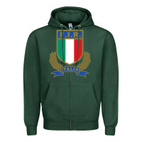 Sports Green italian,rugby,federation Zipper Hoodie - tuanDangUi