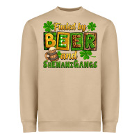 St. Patrick's Fueled By Beer And Shenanigangs Heavyweight Sweatshirt | Teevron