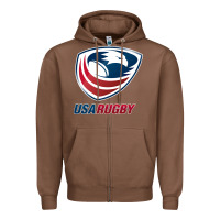 Chestnut usa,rugby Zipper Hoodie - tuanDangUi