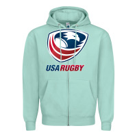 Seafoam usa,rugby Zipper Hoodie - tuanDangUi