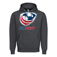 Usa,rugby Zipper Hoodie | Teevron