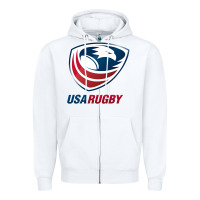 White usa,rugby Zipper Hoodie - tuanDangUi