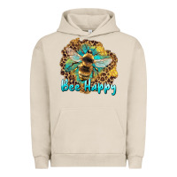 Pigment French Oak bee happy Urban Hoodie - Artiststas