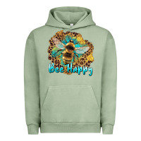 Pigment Oil Green bee happy Urban Hoodie - Artiststas
