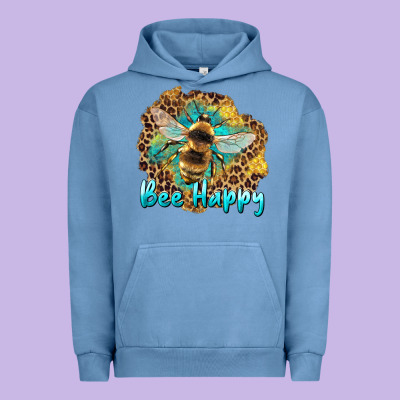Bee Happy Urban Hoodie Designed By Artiststas