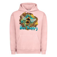 Pigment Salmon bee happy Urban Hoodie - Artiststas