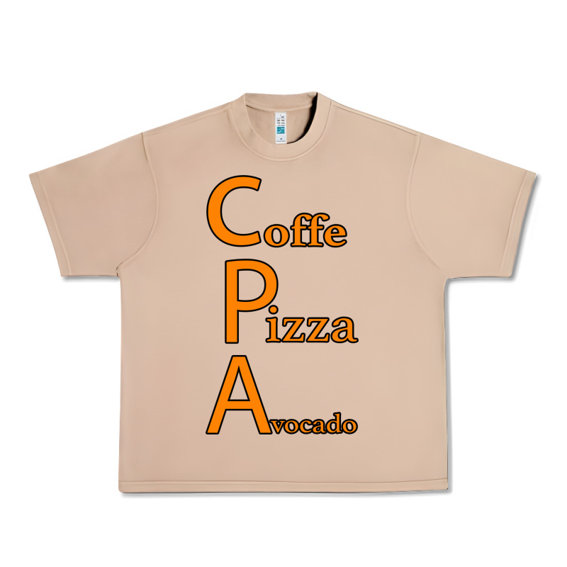Coffe Pizza Avocado Urban Heavy Tee by Bettercallsaul | Teevron