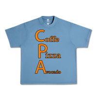 Pebble Blue coffe pizza avocado Urban Heavy Tee - Bettercallsaul