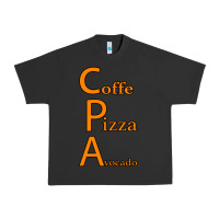 Pigment Black coffe pizza avocado Urban Heavy Tee - Bettercallsaul