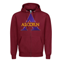 Burgundy alcorn Zipper Hoodie - tuanDangUi