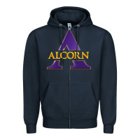 Navy alcorn Zipper Hoodie - tuanDangUi