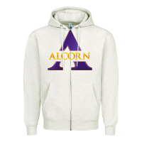 Oatmeal Heather alcorn Zipper Hoodie - tuanDangUi