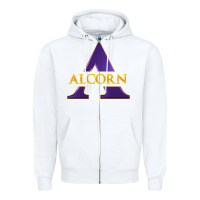 White alcorn Zipper Hoodie - tuanDangUi
