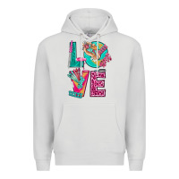 Dove Grey love with nail elements bbs Premium Hoodie - BundleAndBundleShop