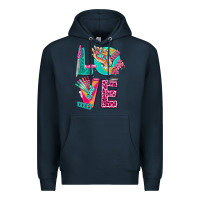 Navy love with nail elements bbs Premium Hoodie - BundleAndBundleShop
