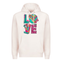 Pale Pink love with nail elements bbs Premium Hoodie - BundleAndBundleShop