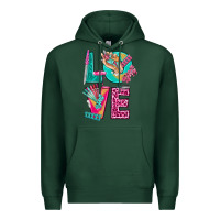 Sports Green love with nail elements bbs Premium Hoodie - BundleAndBundleShop