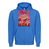 True Royal love more with toy bear Zipper Hoodie - FaDigitalArtStudio