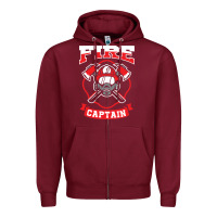 Burgundy fire captain firefighter fireman job Zipper Hoodie - tuanDangUi