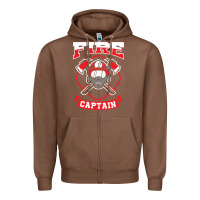 Chestnut fire captain firefighter fireman job Zipper Hoodie - tuanDangUi