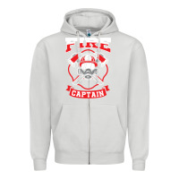Dove Grey fire captain firefighter fireman job Zipper Hoodie - tuanDangUi
